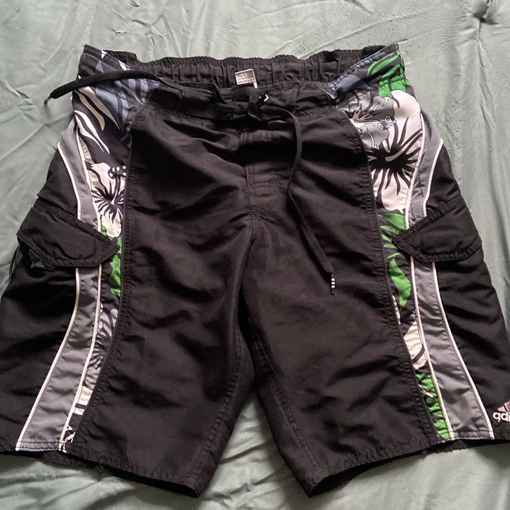 Adidas black swimmers shorts